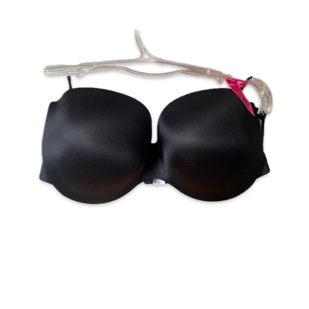 NWT Maidenform Extra Coverage Strapless Multi-Way Bra Black 36D